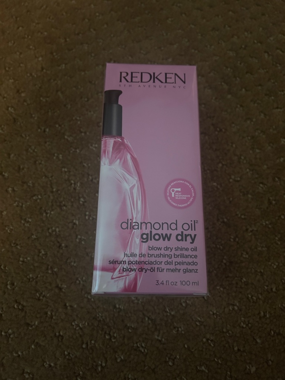 Redken Diamond Oil Glow Dry - Pink with Black Pump